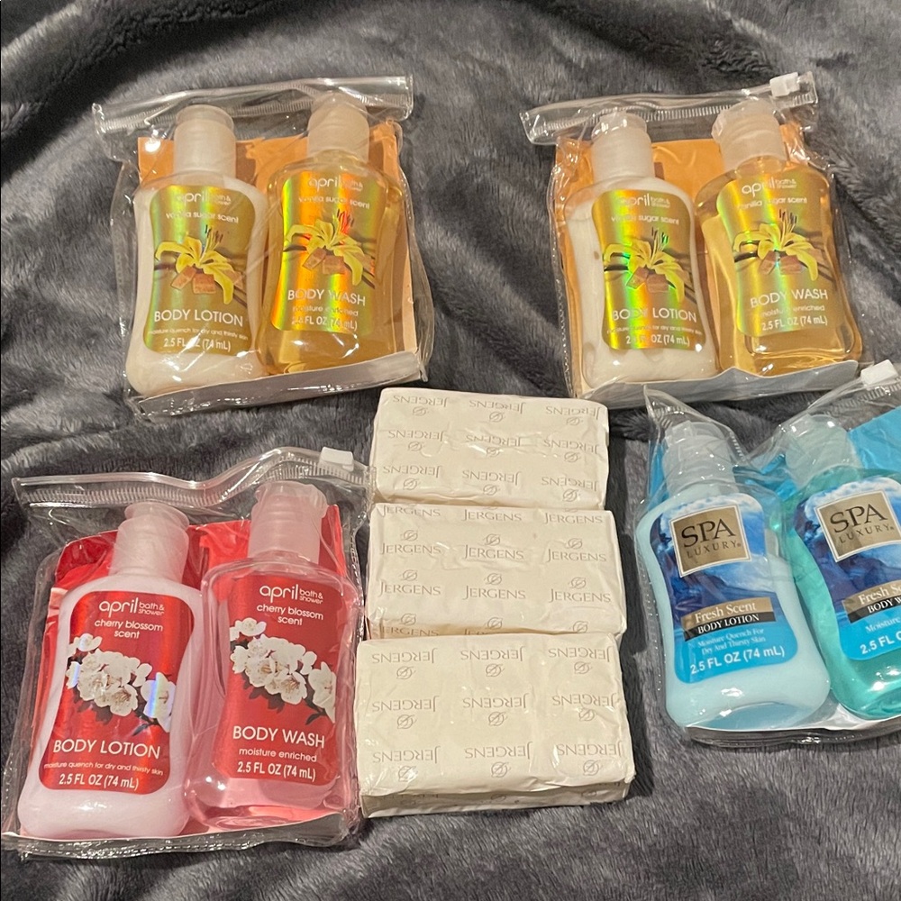 Body Wash and Lotion Set - Cherry Blossom and Vanilla Scents